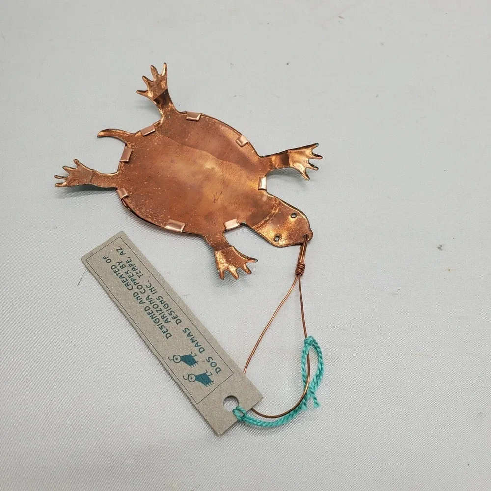 SEA TURTLE COPPER‎ Verdigris ORNAMENT Handcrafted NWT